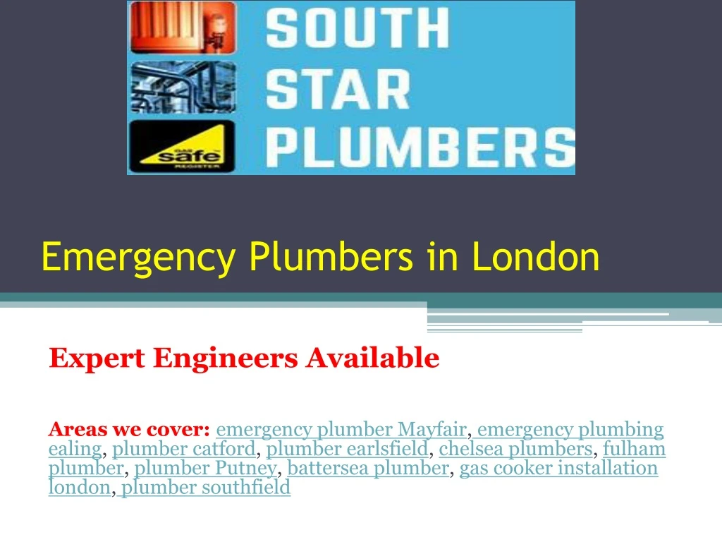 emergency plumbers in london