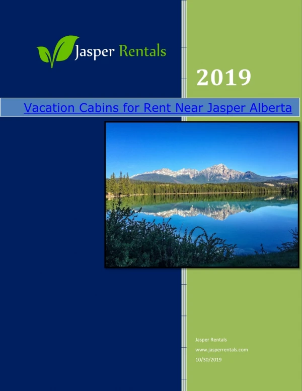 Vacation Cabins For Rent Near Jasper Alberta 