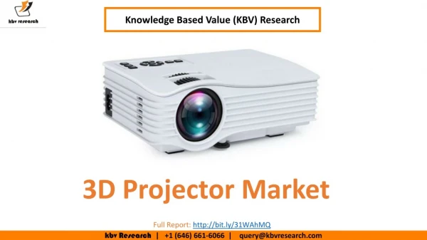 3D Projector Market Size- KBV Research