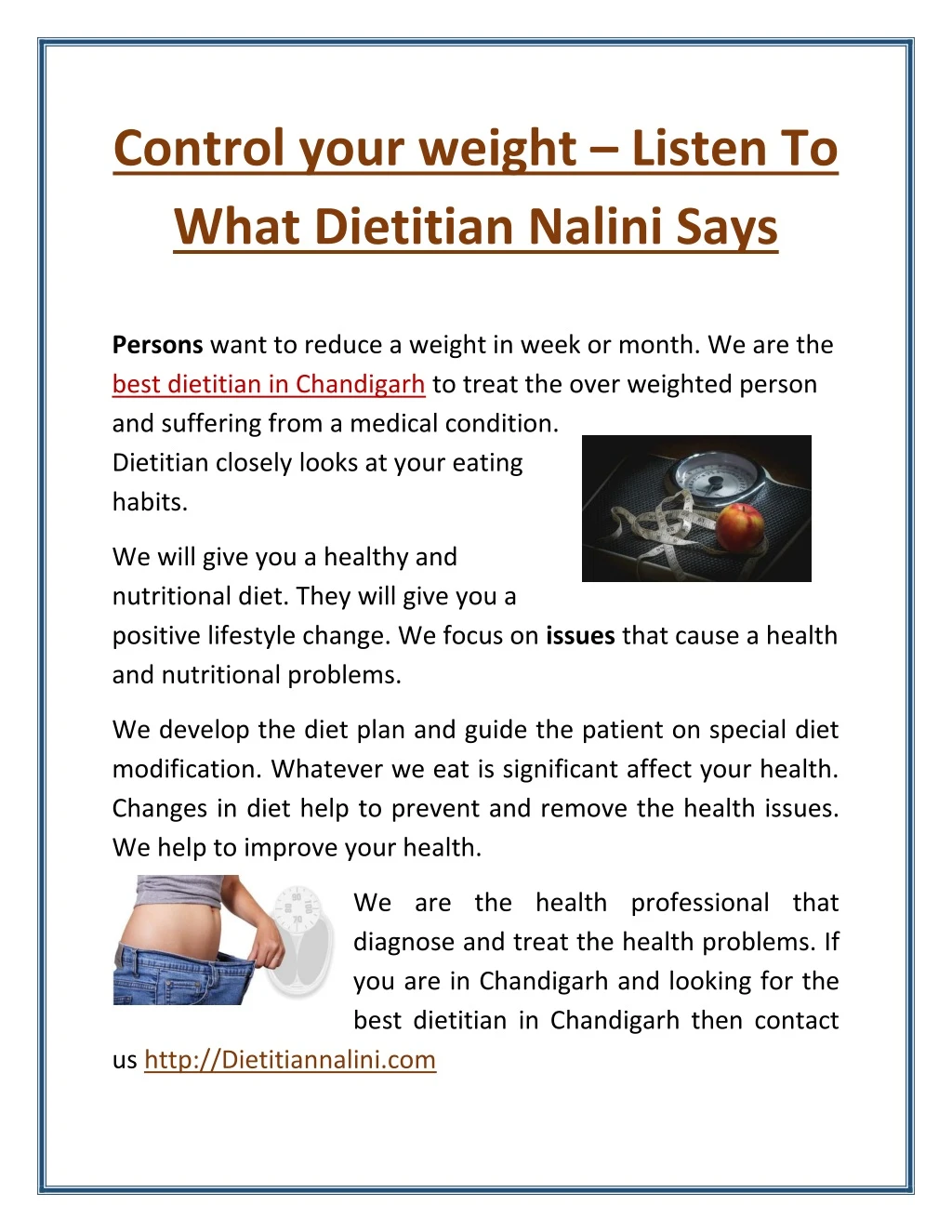 control your weight listen to what dietitian