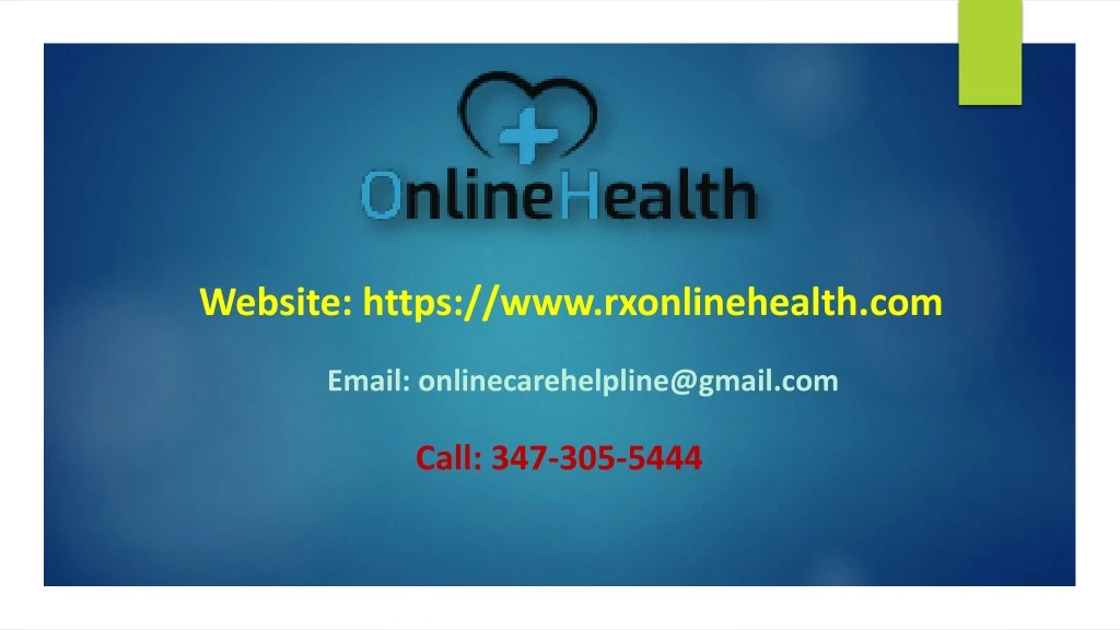 website https www rxonlinehealth com
