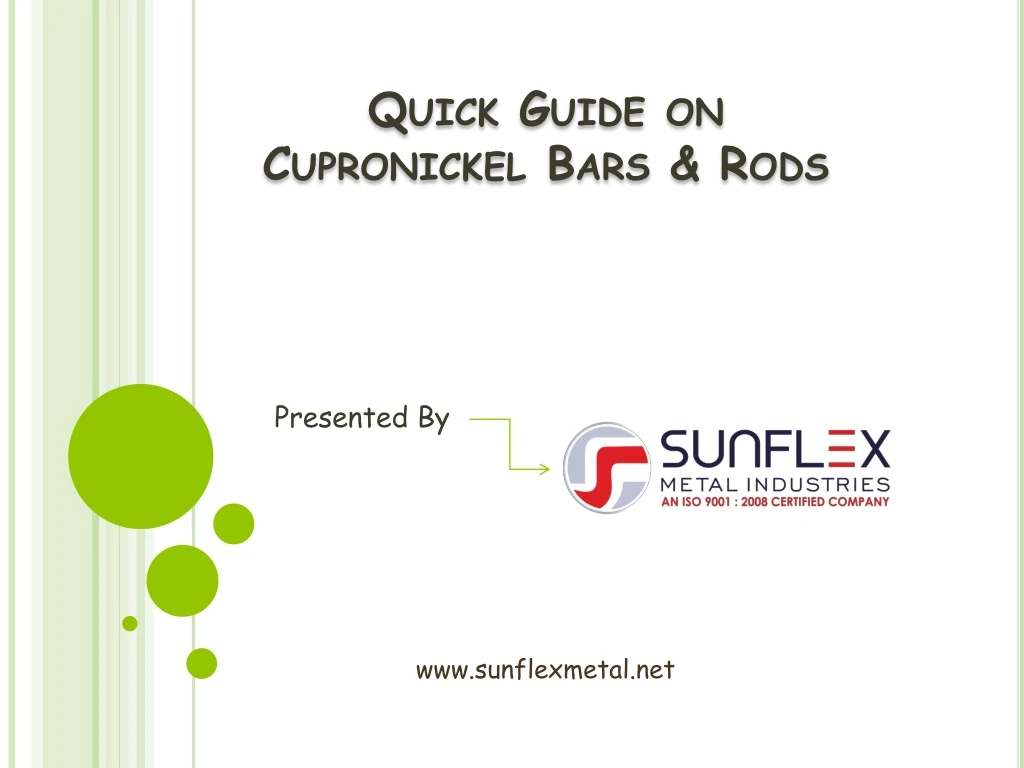 quick guide on cupronickel bars rods