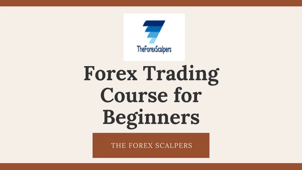 forex trading course for beginners