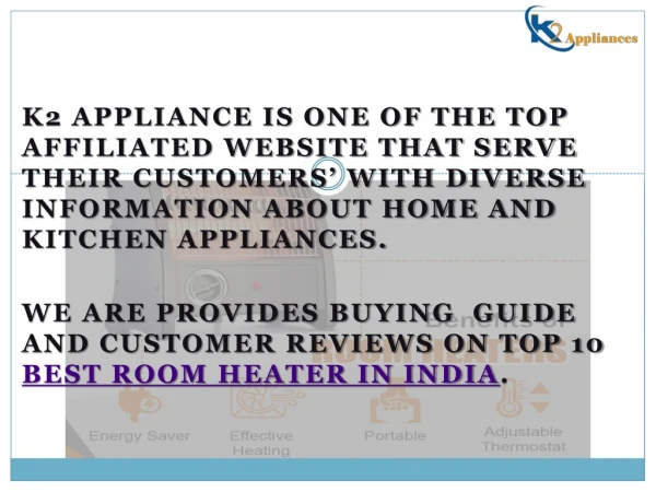 Best room heater in india