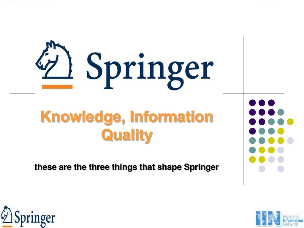 knowledge information quality these are the three