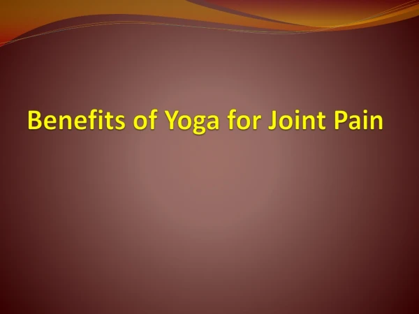 Benefits of Yoga for Joint Pain | Health Blog | ReliableRxPharmacy