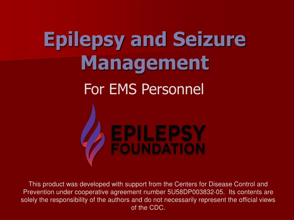 epilepsy and seizure management