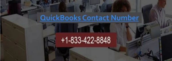 Reach Us at QuickBooks Contact Number 1-833-422-8848