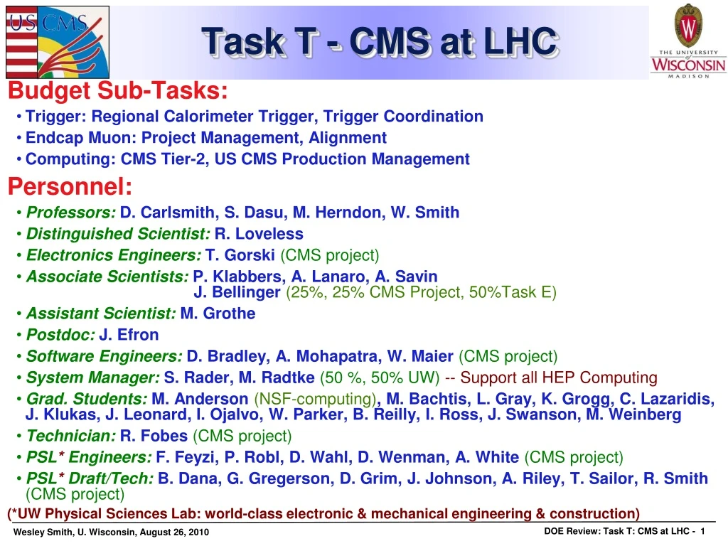 task t cms at lhc