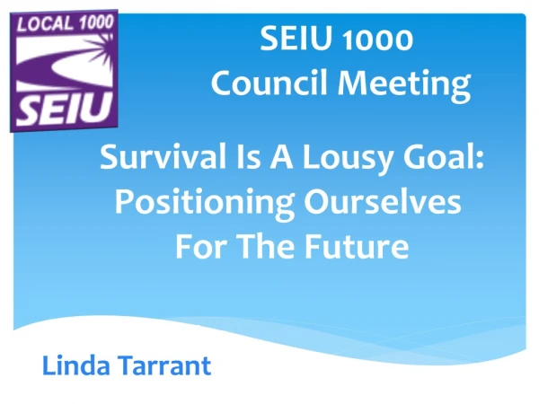 SEIU 1000 Council Meeting