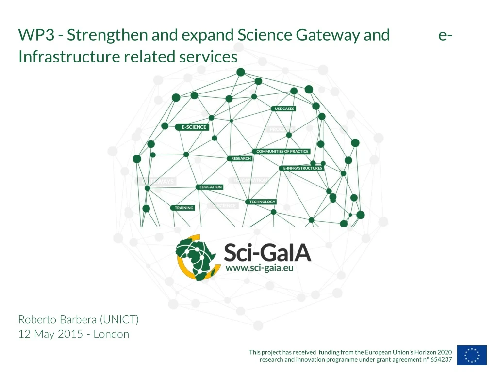 wp3 strengthen and expand science gateway