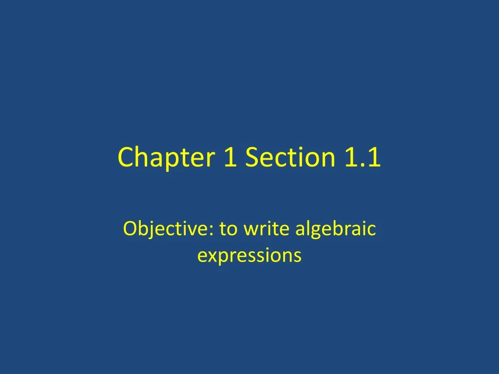 chapter 1 section 1 1