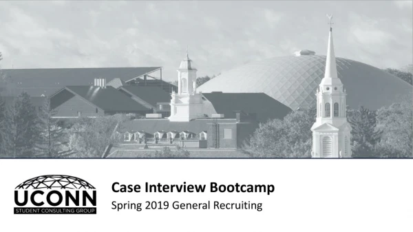 Case Interview Bootcamp