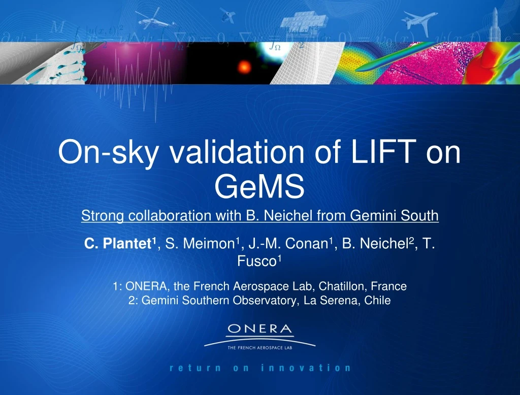 on sky validation of lift on gems
