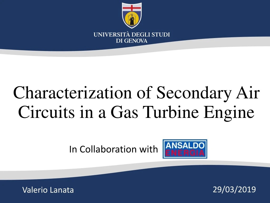 characterization of secondary air circuits in a gas turbine engine