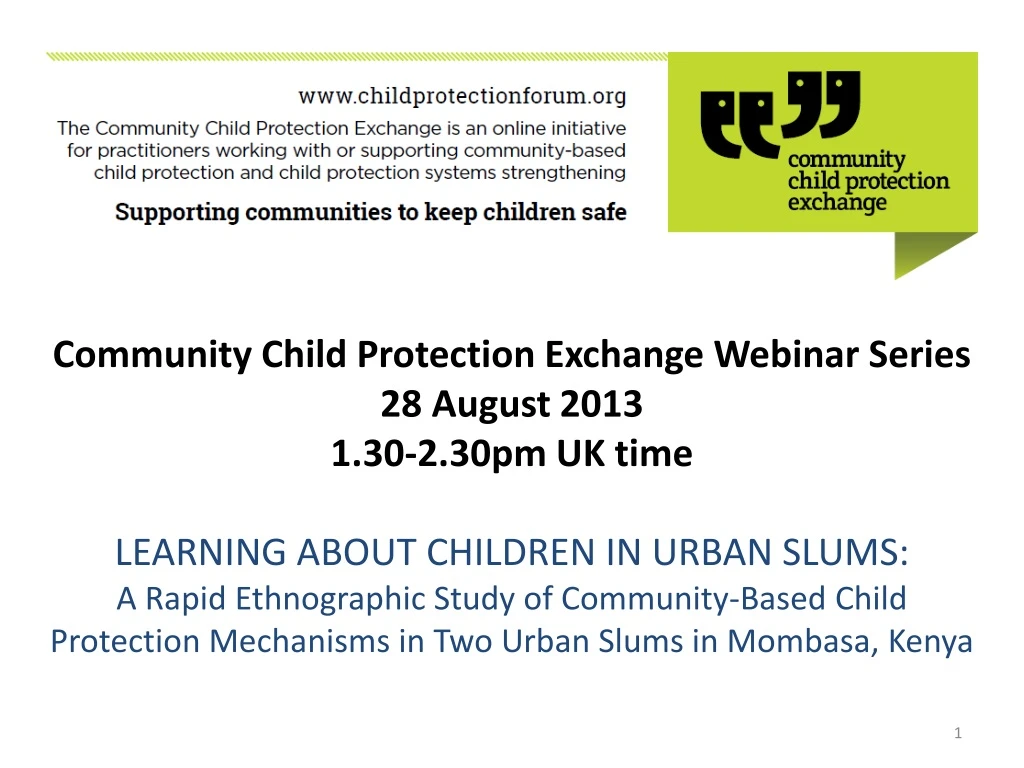 community child protection exchange webinar