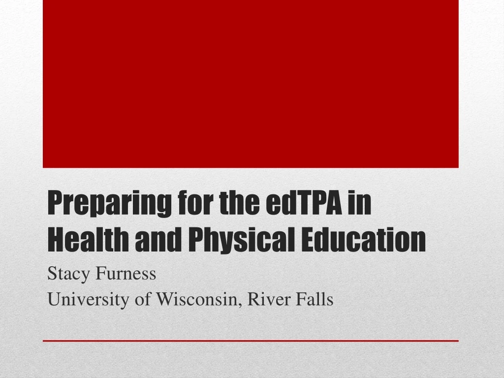 preparing for the edtpa in health and physical education