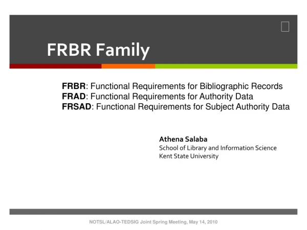 FRBR Family