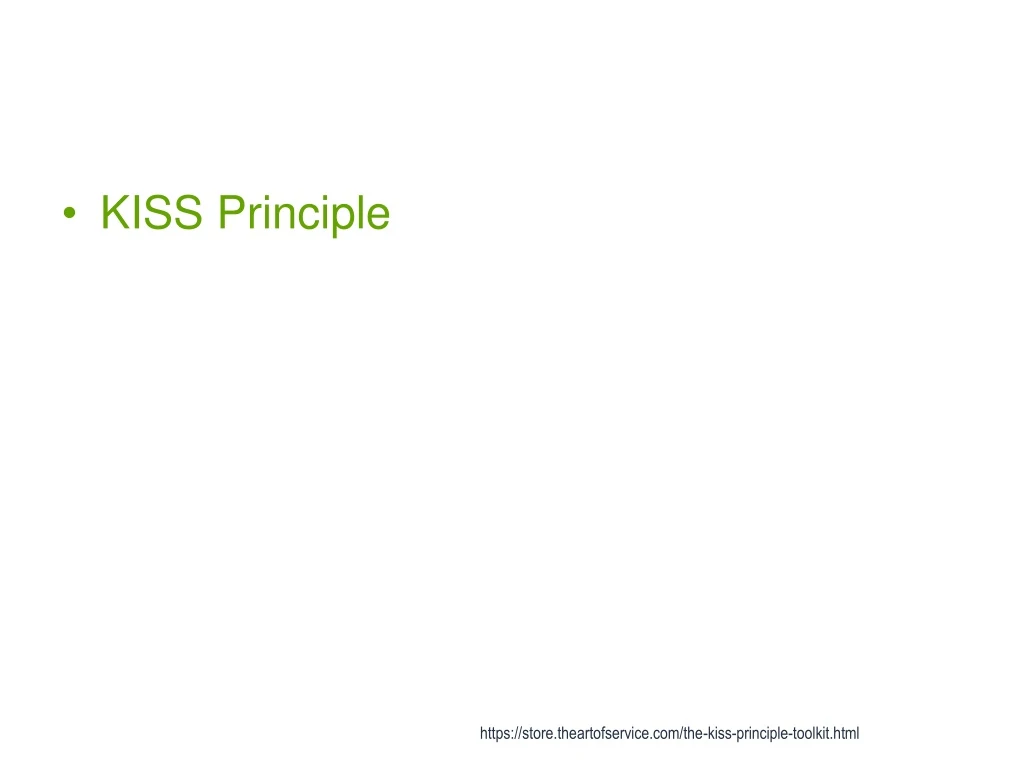 kiss principle