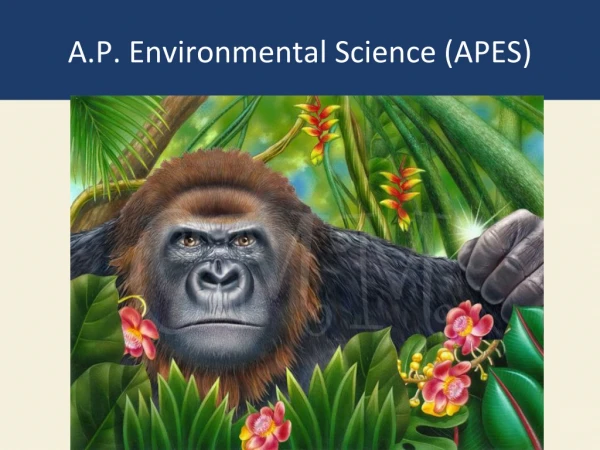 A.P. Environmental Science (APES)
