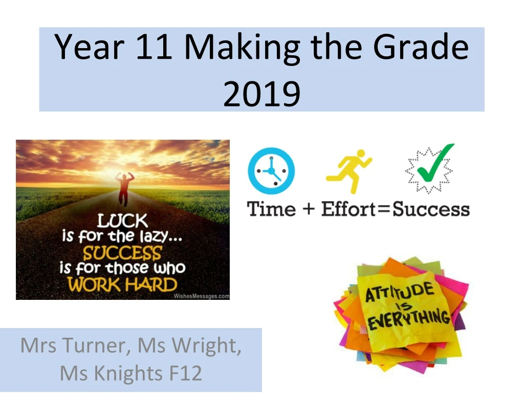year 11 making the grade 201 9