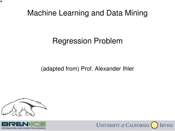 Machine Learning and Data Mining Regression Problem