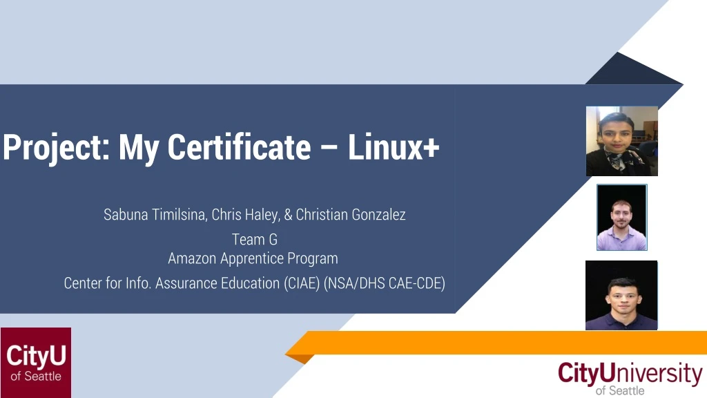 project my certificate linux