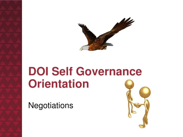 DOI Self Governance Orientation