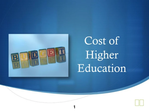 Cost of Higher Education