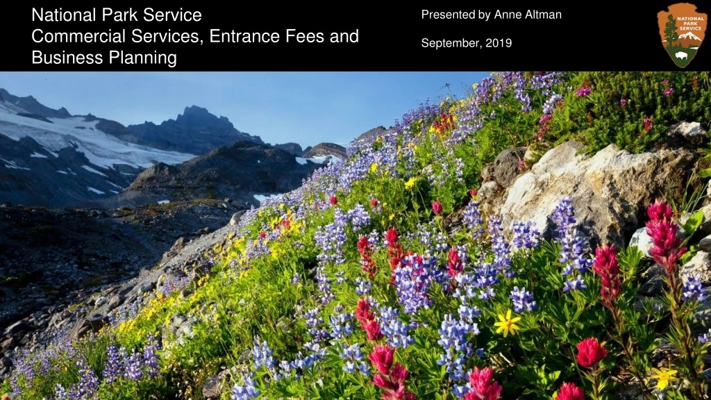 national park service commercial services entrance fees and business planning