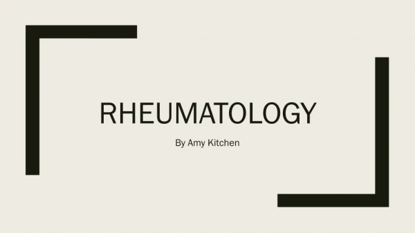 Rheumatology