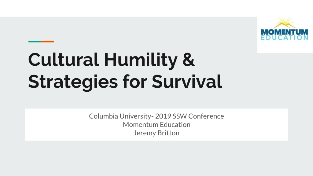 cultural humility strategies for survival