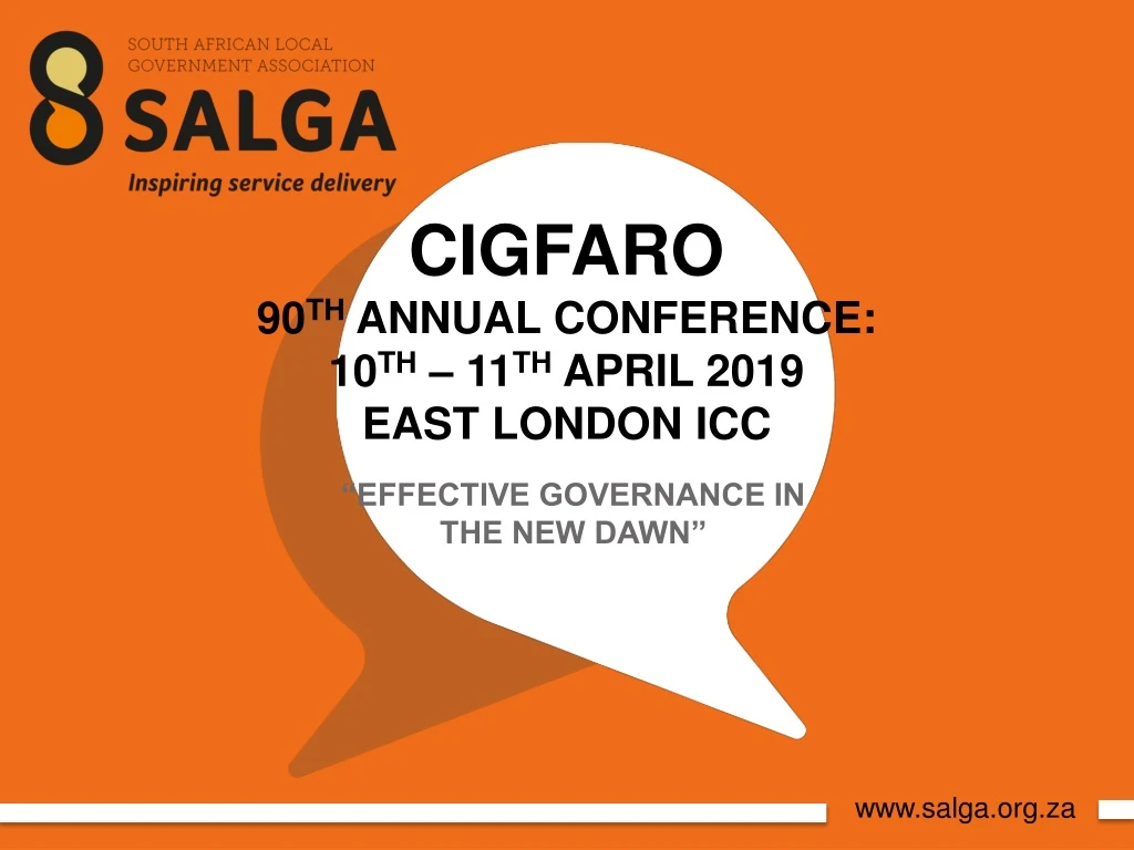 cigfaro 90 th annual conference 10 th 11 th april 2019 east london icc