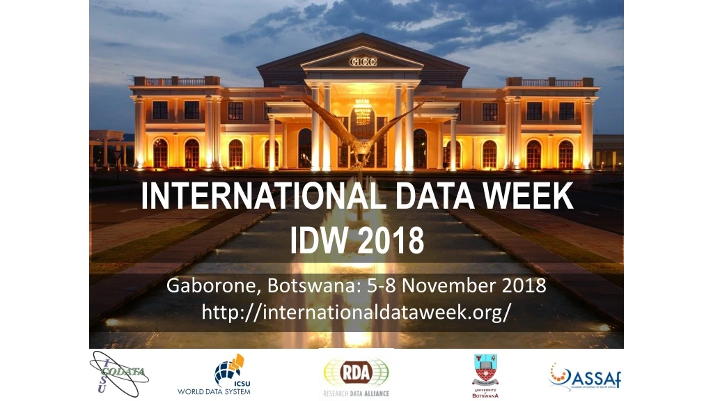 international data week idw 2018