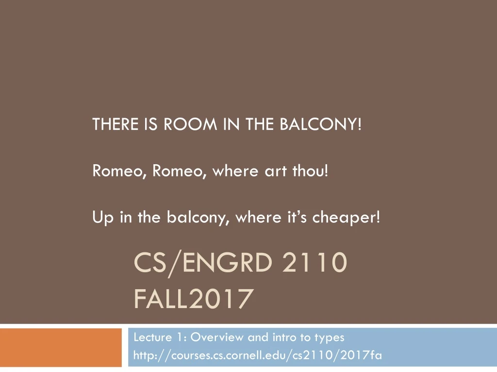 cs engrd 2110 fall2017
