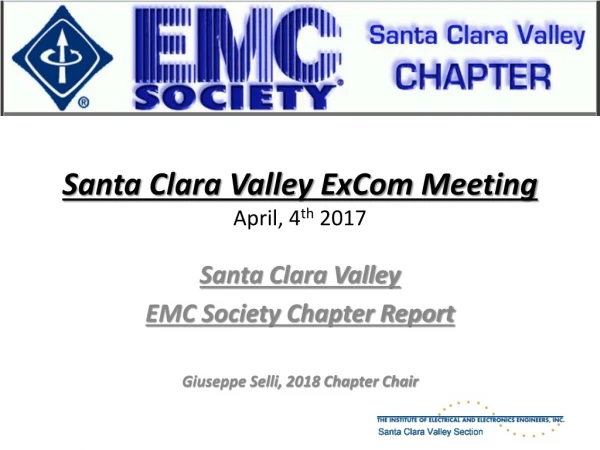 Santa Clara Valley ExCom Meeting April, 4 th 2017