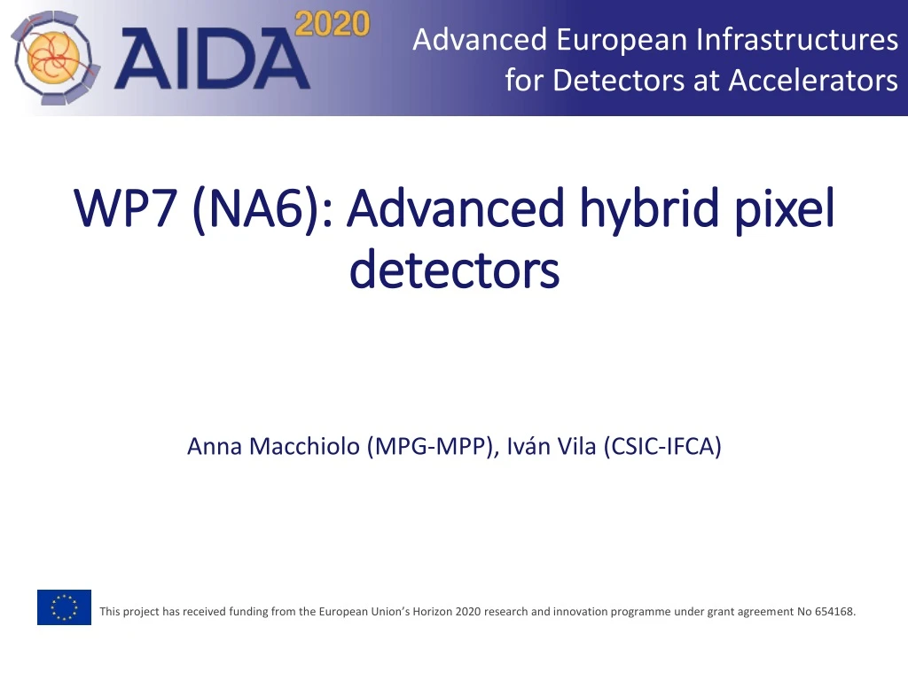 wp7 na6 advanced hybrid pixel detectors