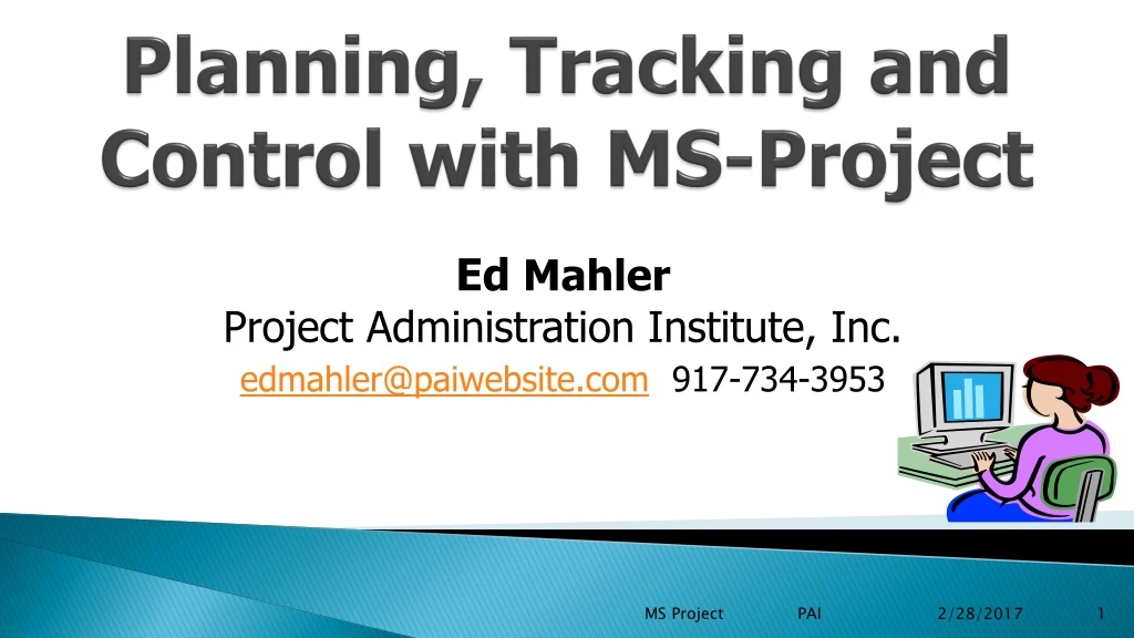 planning tracking and control with ms project