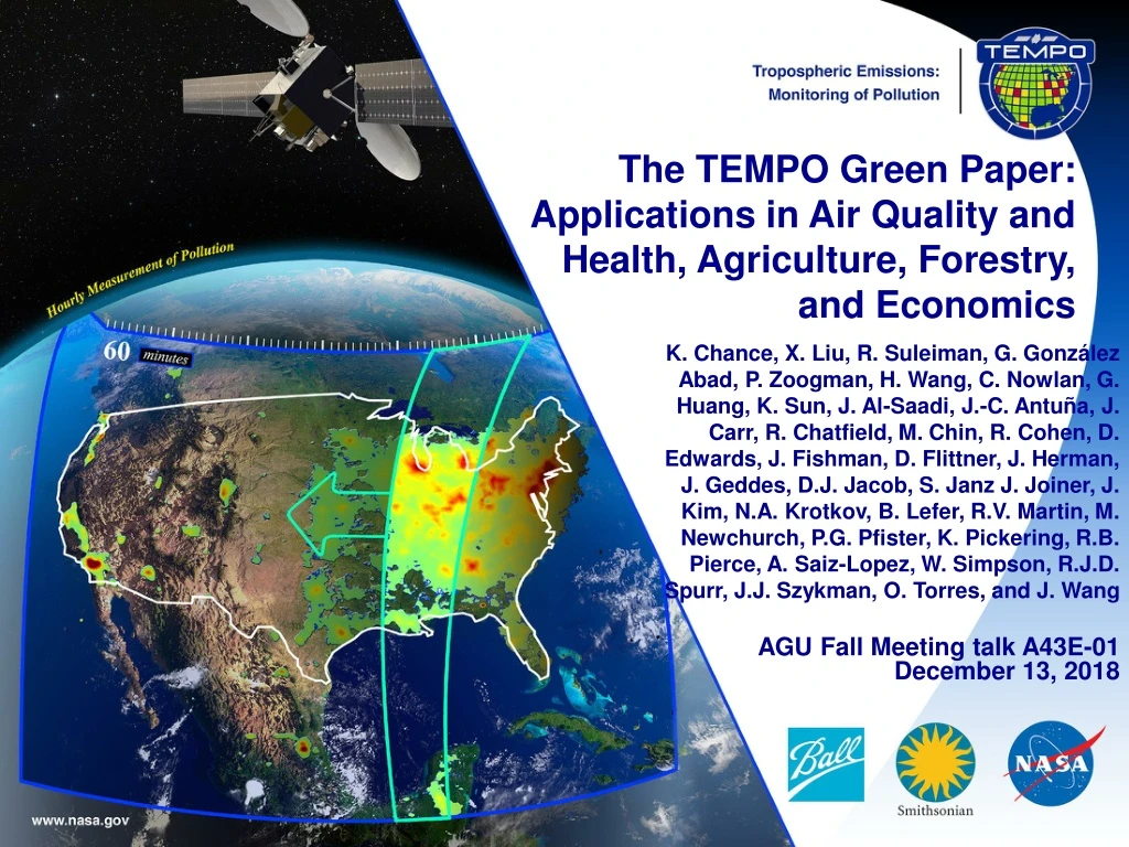 the tempo green paper applications in air quality