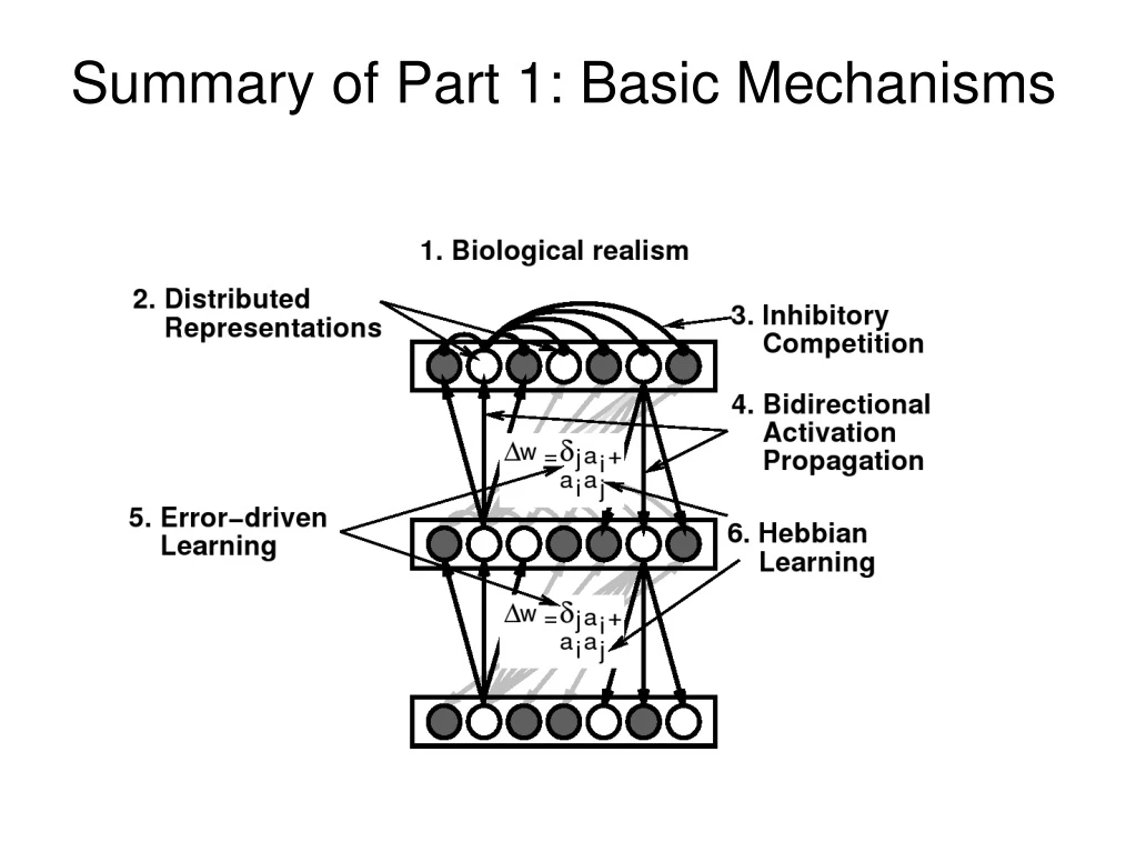 summary of part 1 basic mechanisms