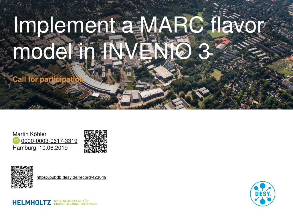 implement a marc flavor model in invenio 3
