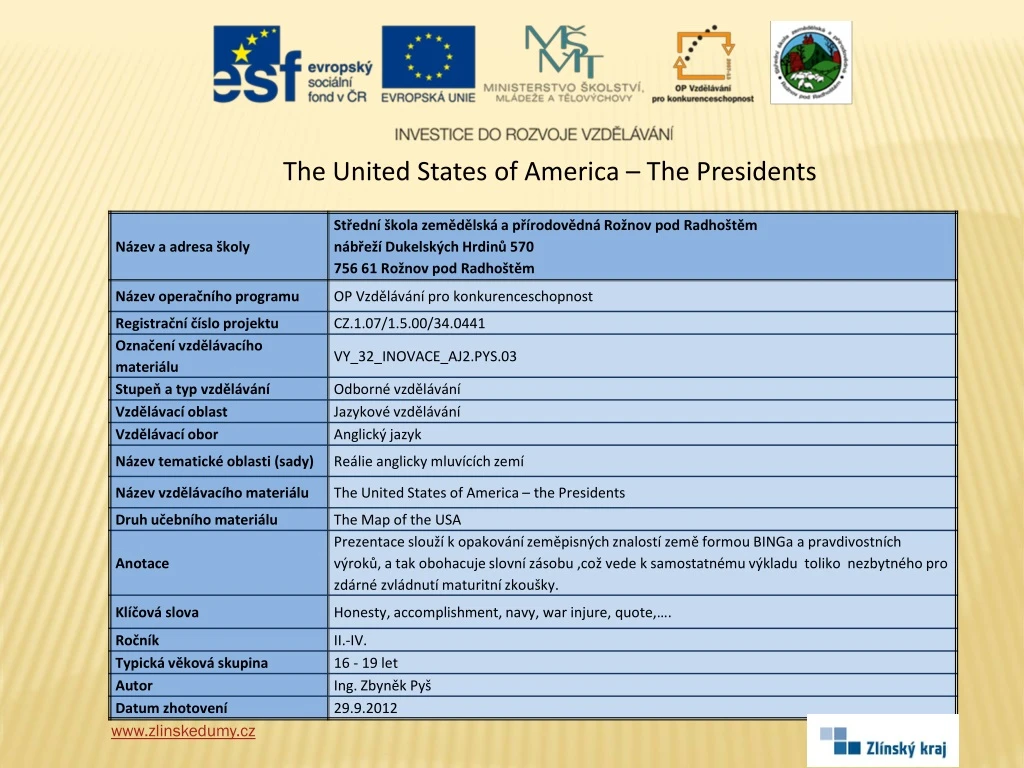 the united states of america the presidents