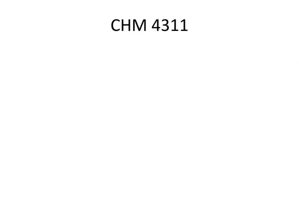 CHM 4311