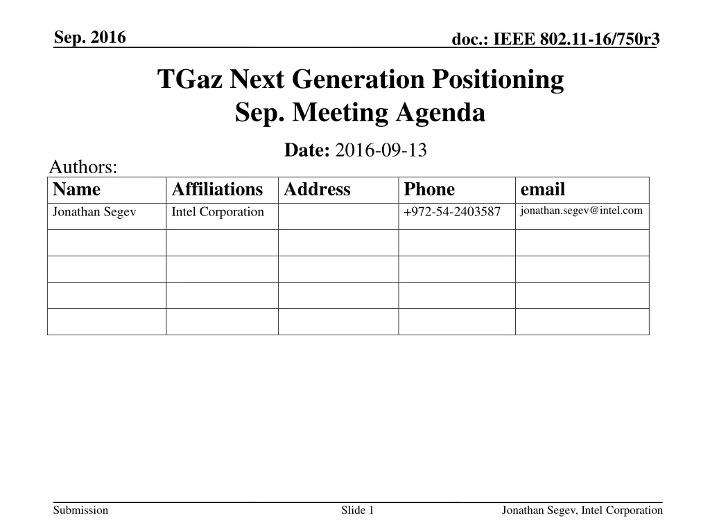 tgaz next generation positioning sep meeting agenda