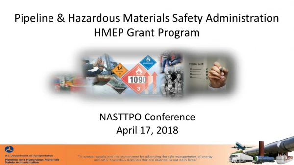 Pipeline &amp; Hazardous Materials Safety Administration HMEP Grant Program