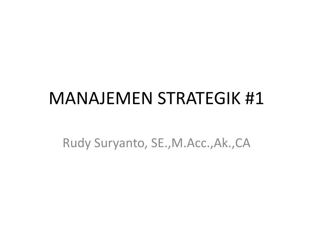 manajemen strategik 1
