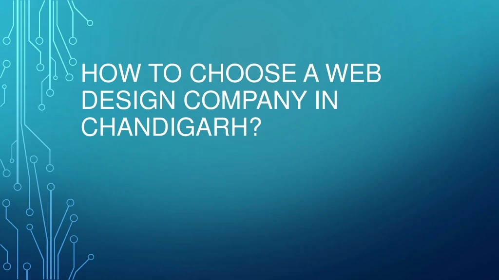 how to choose a web design company in chandigarh