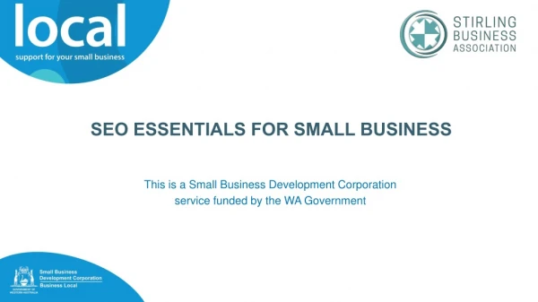 This is a Small Business Development Corporation service funded by the WA Government