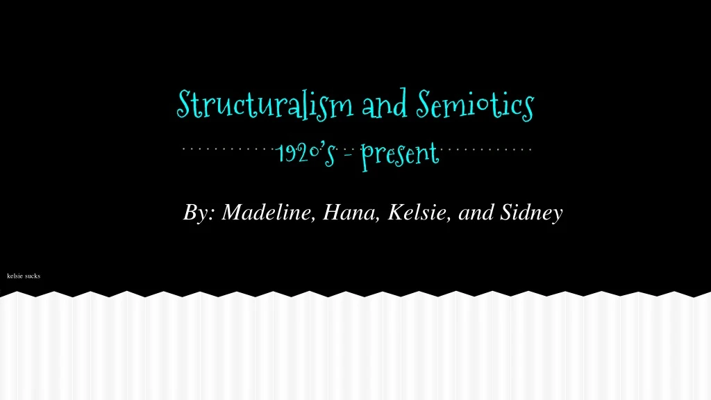 structuralism and semiotics