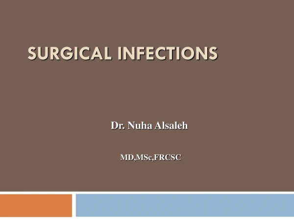 Surgical Infections